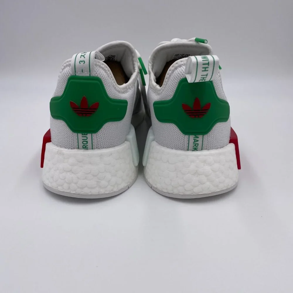 adidas NMD R1 White / Green Womens Shoes
